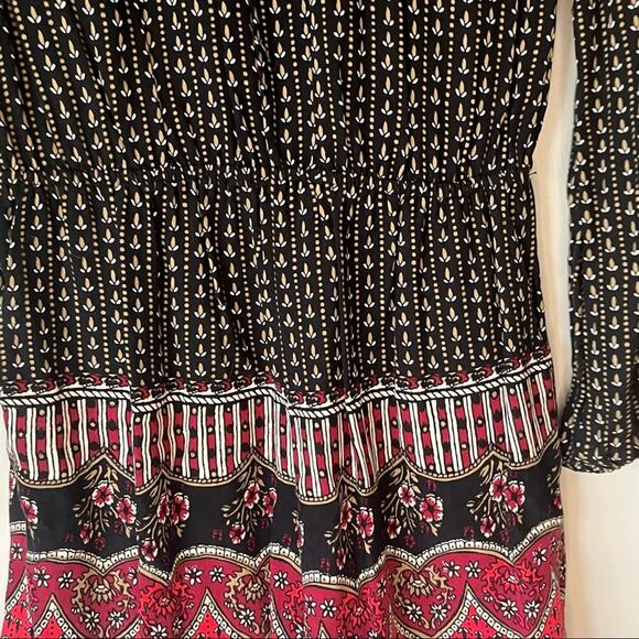 Hollister Black Patterned Long Sleeve Romper Size M - Picture 9 of 13